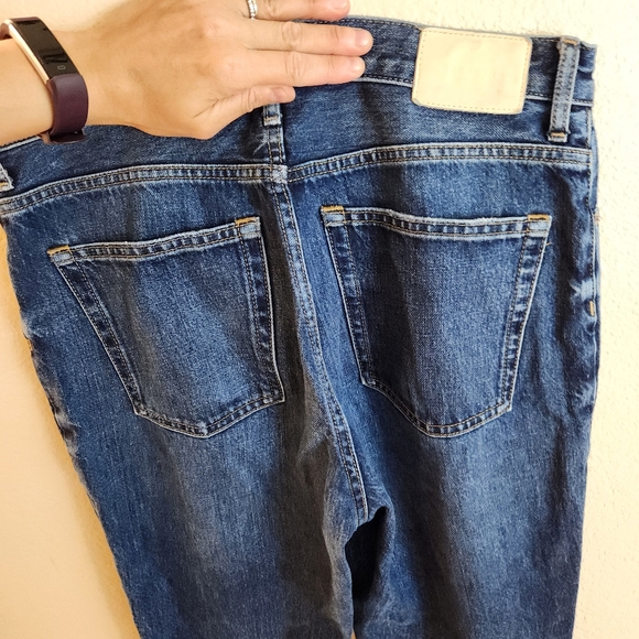 Everlane The Cheeky High Rise Button Fly Distressed Denim Jeans Size 27 - Picture 6 of 7